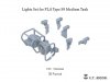 E.T. Model P35-258 Lights Set for PLA Type 59 Medium Tank ( 3D Print ) 1/35